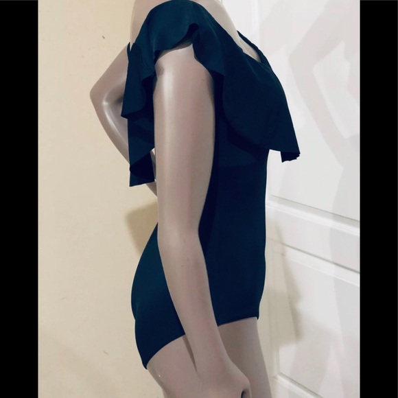 Trina Turk Off Shoulder Flounce Swimsuit - Picture 2 of 8